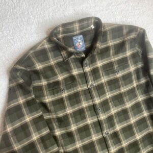 Faherty men Heirloom Portuguese Flannel Shirt Salema Storm Plaid pockets xl